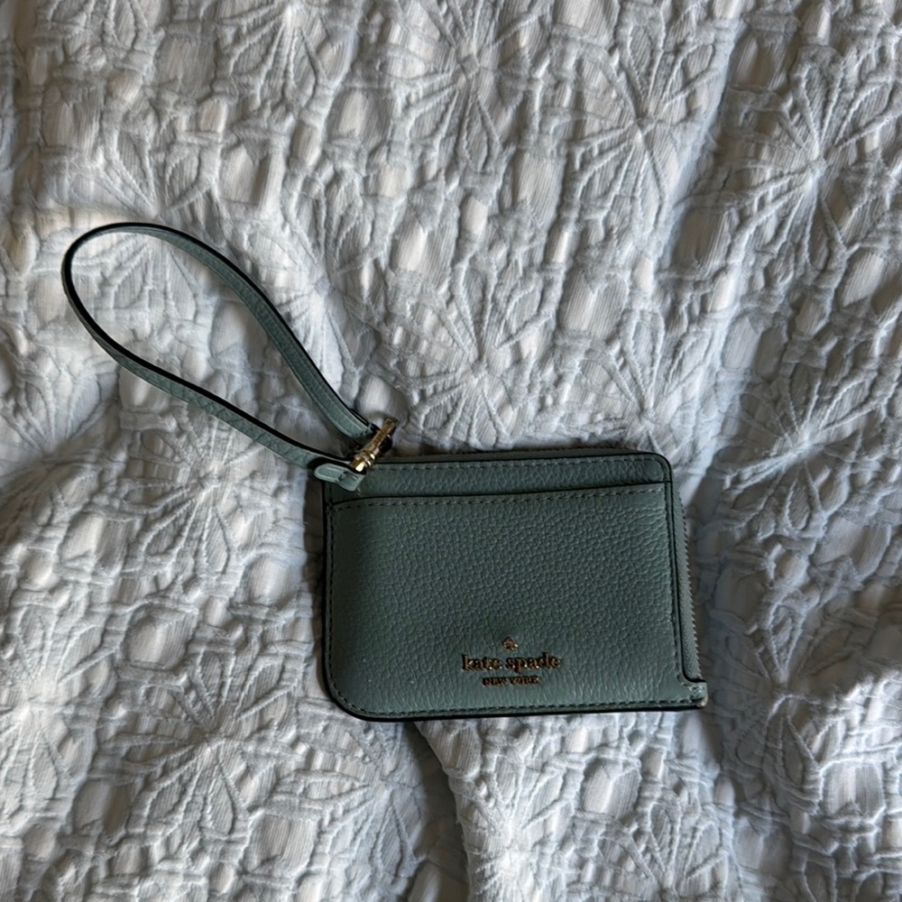 Kate Spade Teal Leather Wristlet